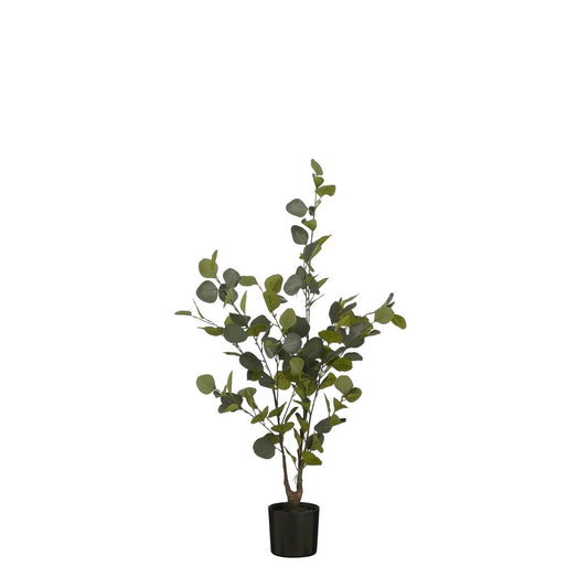 Eucalyptus Kunstplant in Bloempot - H120 x Ø55 cm - Groen