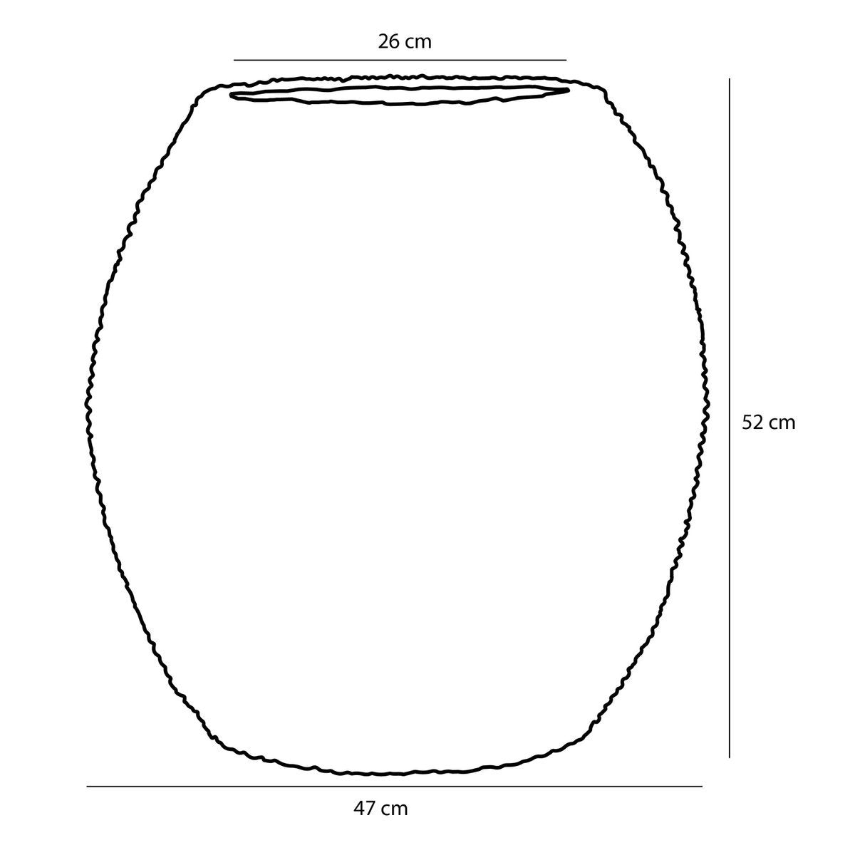 Billy Mand voor Plant - H52 x Ø47 cm - Zeegras - Groen