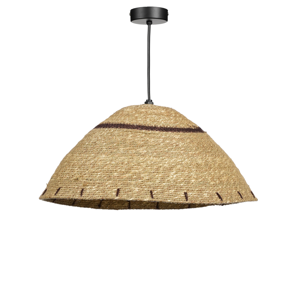 Joulz Hanglamp - H16 x Ø36 cm - Jute - Lichtbruin