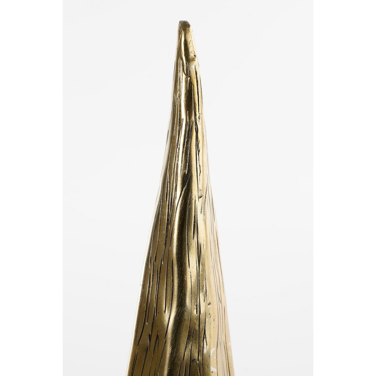 Cezar Decoratie Kerstboom - H55 x Ø13 cm - Aluminium - Goud