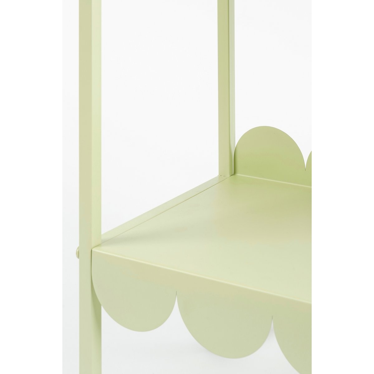 Steffano Plantentafel op Wielen - L79 x B28 x H67 cm - Metaal - Lichtgroen