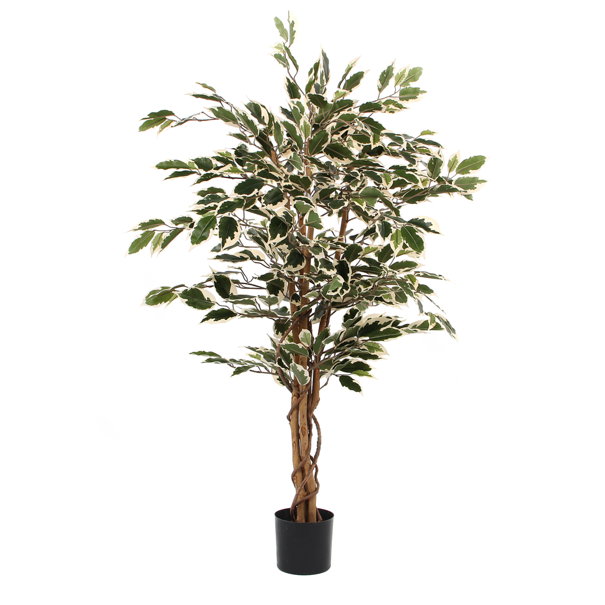 Ficus Kunstplant - H110 x Ø70 cm - Groen Bont