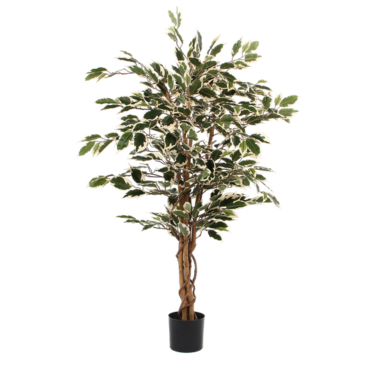 Ficus Kunstplant - H110 x Ø70 cm - Groen Bont